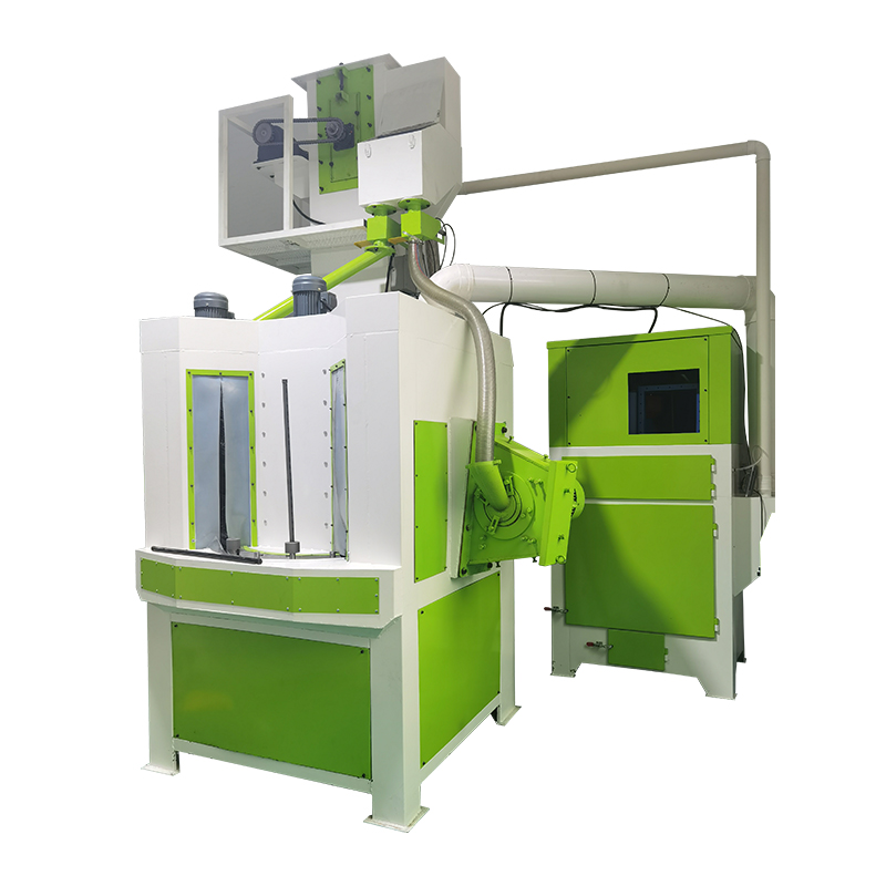 連續(xù)式轉(zhuǎn)盤(pán)拋丸機(jī) 連續(xù)式轉(zhuǎn)盤(pán)拋丸機(jī)